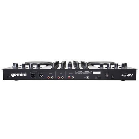 Gemini G4V Professional Audio 4-Channel MIDI Mappable Virtual DJ Controller