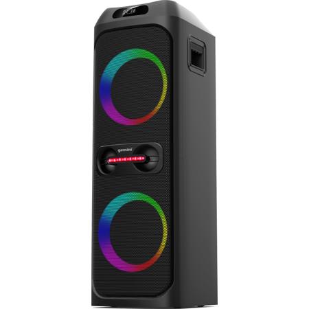 Gemini GHK-2800 4800W Dual 8" Bluetooth Party Speaker System with LED Lighting