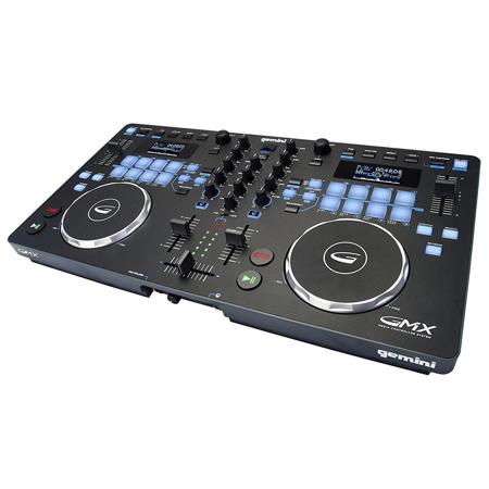 Gemini GMX Professional 2-Channel Media Controller System with Touch-Sensitive Jog Wheels