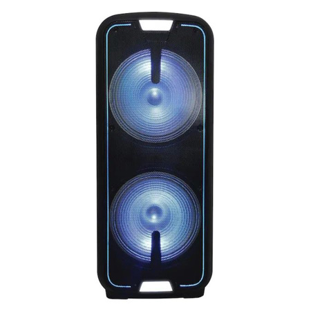 Gemini GSX-L2515BTB Portable Dual 15" Bluetooth Rechargeable Party Speaker w/LED