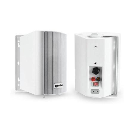 Gemini GHSI-W650BT 6.5" 300W Waterproof Bluetooth Outdoor Wall Speakers, Pair