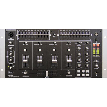 Gemini MM-2400 19 inch 4 Channel Mixer