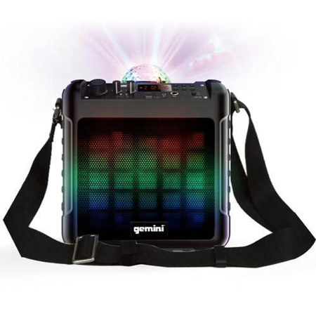 Gemini MPA-K650 150W Portable Bluetooth Karaoke Party Speaker with LED Disco Dome Light