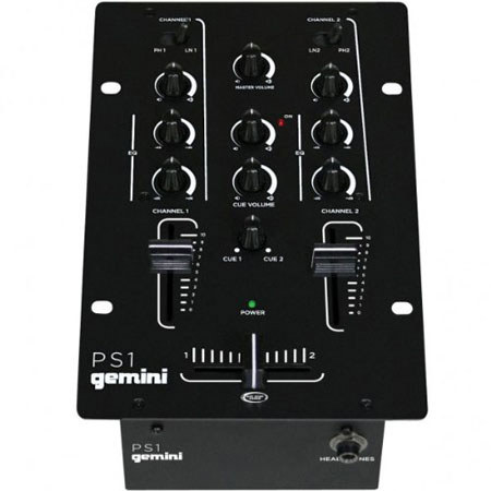 Gemini PS1 6.5" 2-Channel Stereo DJ Mixer