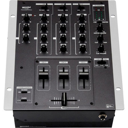 Gemini PS-626X 10 inch 3 Channel Stereo Mixer