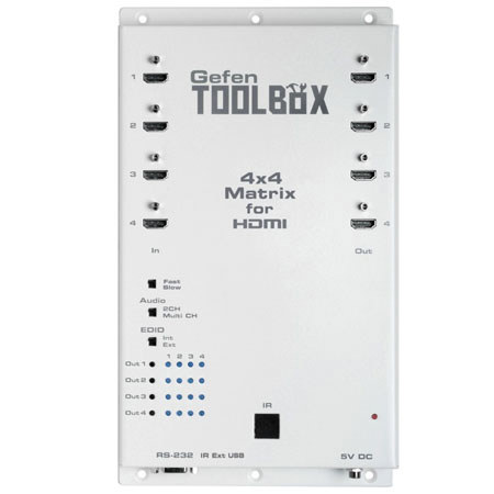 Gefen 4x4 Matrix for HDMI with FST and 3DTV, Black