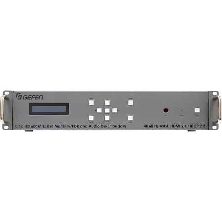 Gefen 4K Ultra HD 600MHz 8x8 Matrix Router with HDR and Audio De-Embedder