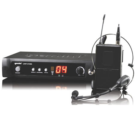 Gemini UHF-4100HL Headset/Lavalier Combo 100 Channel Wireless System