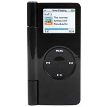 Griffin Technology Bookcase Nano, Hinged Protective Case for the iPod Nano, Black Plastic.