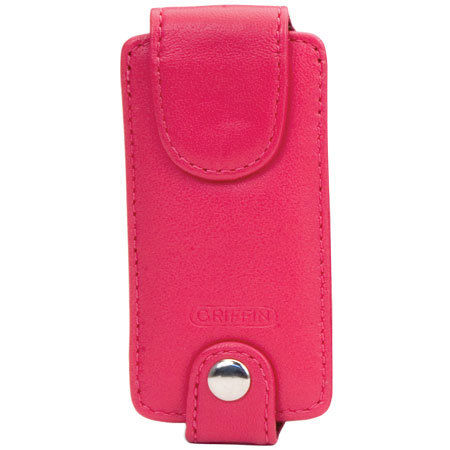 Griffin Technology Trio, 3-in-1 Leather Case for the iPod Nano, Fuschia.