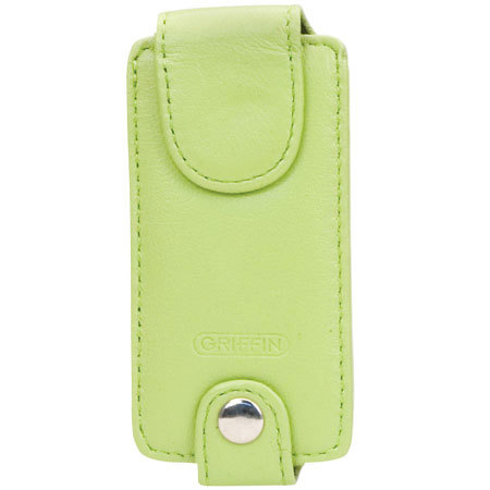 Griffin Technology Trio, 3-in-1 Leather Case for the iPod Nano, Light Green
