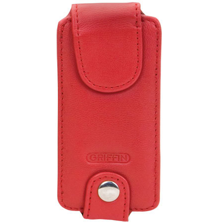Griffin Tech.Trio,3-in-1 Leather Case f/iPod Nano, Red