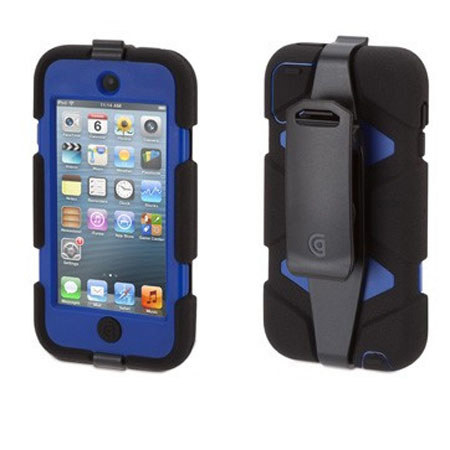 Griffin Technology Survivor Skin for iPod Touch 4G, Black/Blue