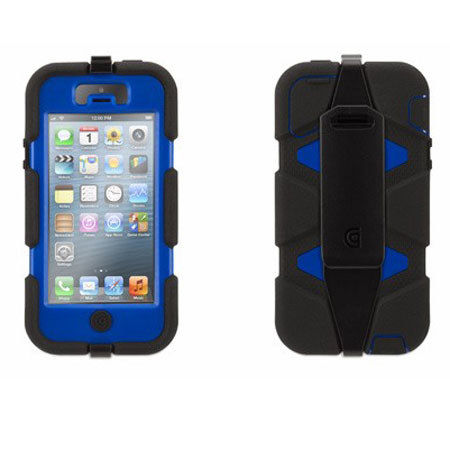 Griffin Technology Survivor Case for iPhone 5, Black/Blue