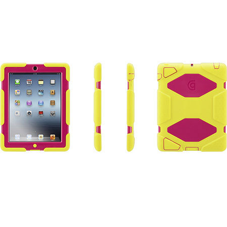 Griffin Technology Survivor Case for iPad, 2, 3, 4th Generation (Pink/Citron)