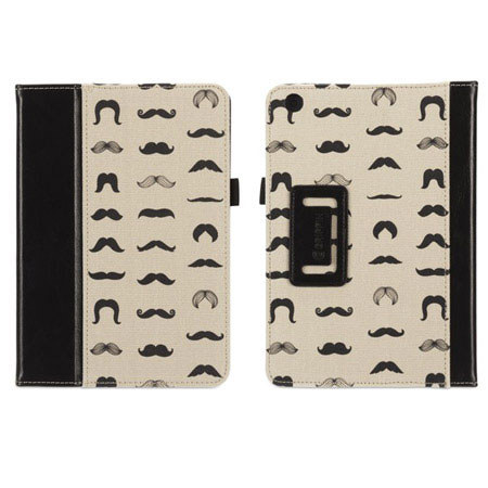 Griffin Technology Folio Case for iPad Mini, Mustachio