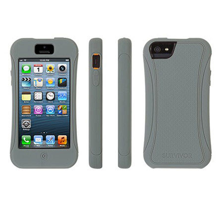 Griffin Technology Survivor Slim Case for iPhone 5/5s, Gray