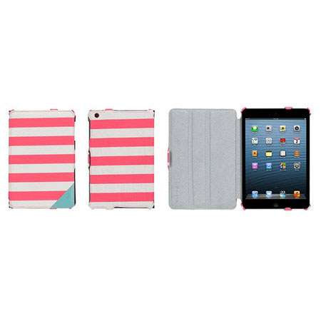 Griffin Technology Cabana Journal Case for iPad Mini, Pink Stripes