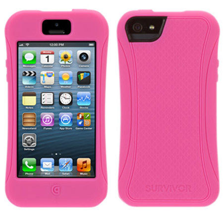 Griffin Technology Survivor Slim Case for iPhone 5, Hot Pink
