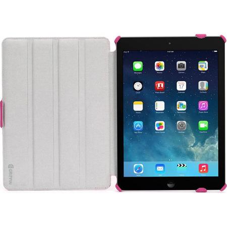 Griffin Technology Journal Folio Case/Workstand for iPad Air - Hot Pink