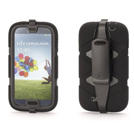 Griffin Technology Survivor Case with Belt Clip for Samsung Galaxy S4, Black