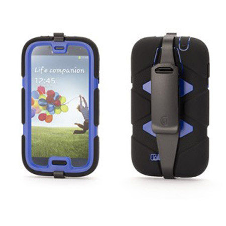 Griffin Technology Survivor Case for Samsung Galaxy S4, Black/Blue