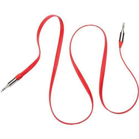Griffin Technology 3' Flat AUX Audio Cable, Red