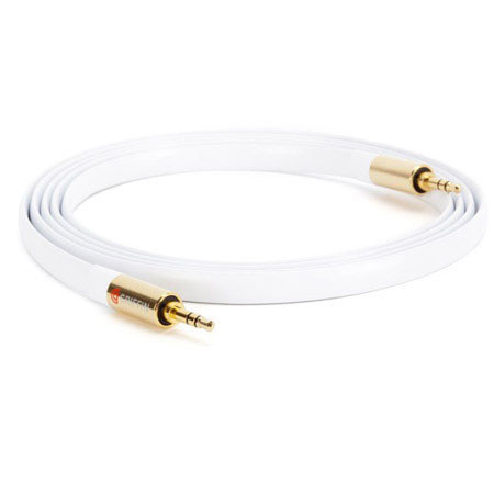 Griffin Technology 6' (1.8m) Premium Flat Aux Cable, White