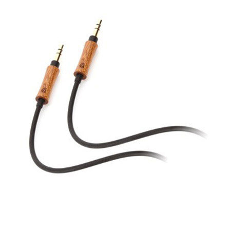 Griffin Technology 3' WoodTones Aux Cable for 3.5mm Headphone Jack, Sapele