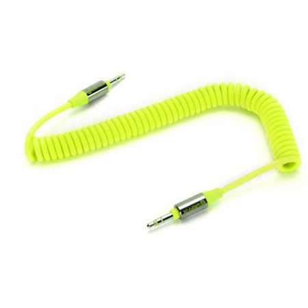 Griffin Technology 6' (1.8m) Coiled Fluoro AUX Cable, Green