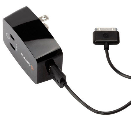 Griffin Technology PowerBlock Plus AC Adapter for iPod/iPad/iPhone, Black