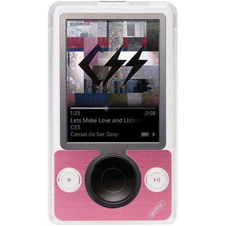 Griffin Technology Centerstage, Flip Stand Polycase for the Microsoft Zune, Pink.