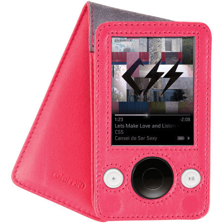 Griffin Technology Fuschia Leather Vizor Case, Pink