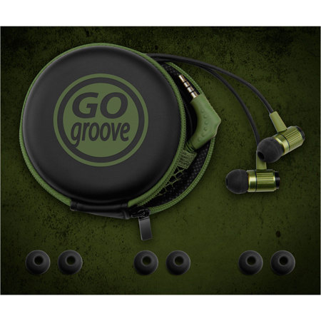 GoGroove AudiOHM RNF Ultra-Durable Ergonomic In-Ear Headphones with In-Line Mic