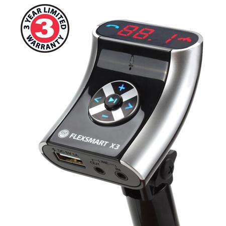 GoGroove FlexSMART X3 Mini In-Car Bluetooth FM Transmitter
