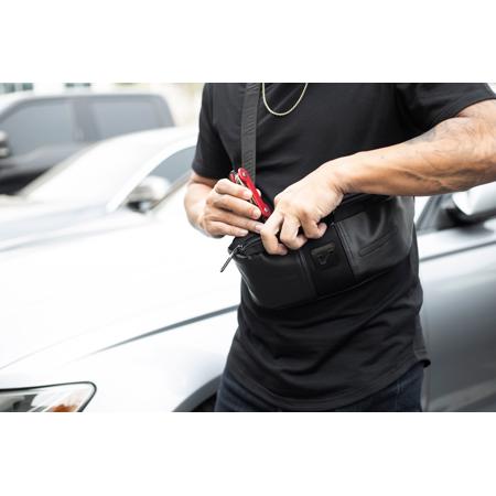 Gruv Gear SLNG Personal Tech Fanny Pack, Regular, Black