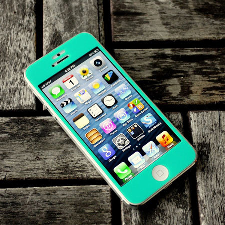 Good Gadget Anti-Glare Glass Guard Screen Protector for iPhone 5 (Blue)