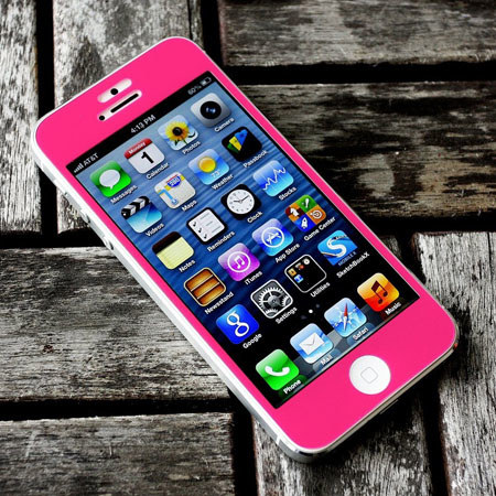 Good Gadget Anti-Glare Glass Guard Screen Protector for iPhone 5 (Pink)