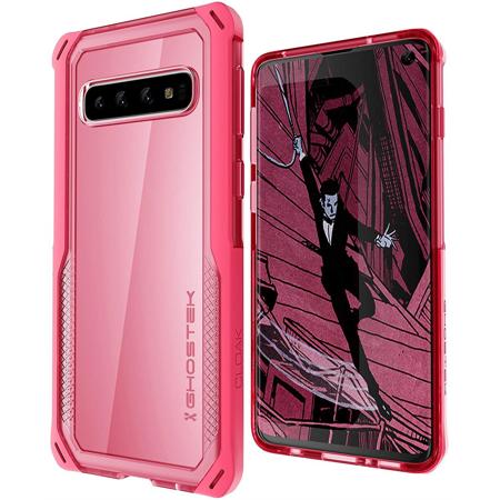 Ghostek Cloak4 Shockproof Hybrid Case for Galaxy S10, Pink