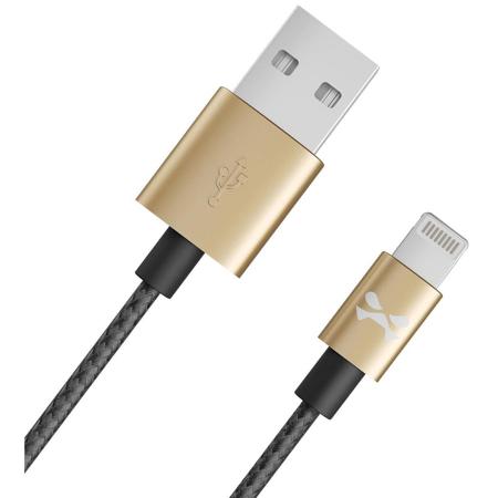 Ghostek 6' NRGline MFI Lightning Braided Cable, Metal Housing, Black