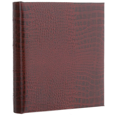 Gallery Leather 11633 Compact Embossed Album, Red