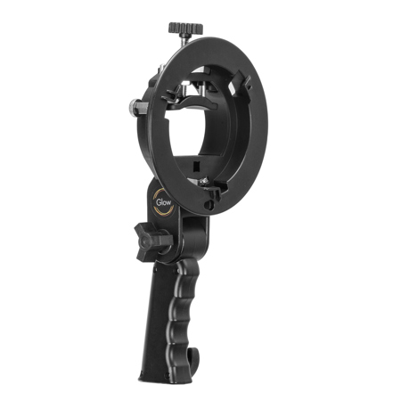 Glow Handheld Grip S-Type Bracket Bowens Mount Holder for Speedlite Flash Softbox