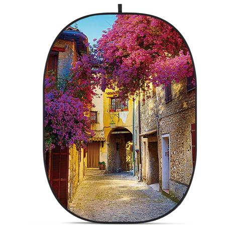 Glow CBA-CS0001 5x6.5' Fabric Collapsible Backdrop, Street