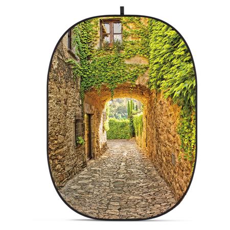 Glow CBA-CS0002 5x6.5' Fabric Collapsible Backdrop, Street