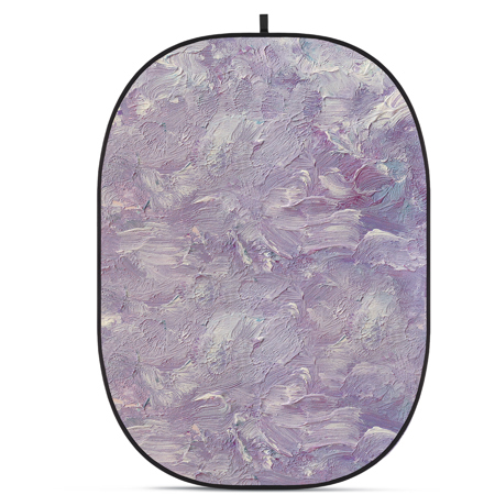 Glow CBA-PA0004 5x6.5' Fabric Collapsible Backdrop, Abstract Painting