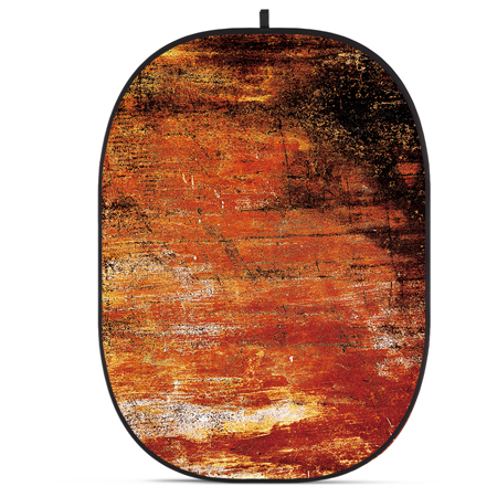 Glow CBA-WR0001 5x6.5' Fabric Collapsible Backdrop, Rusty Wall