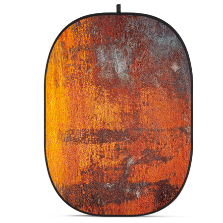 Glow CBA-WR0002 5x6.5' Fabric Collapsible Backdrop, Rusty Wall
