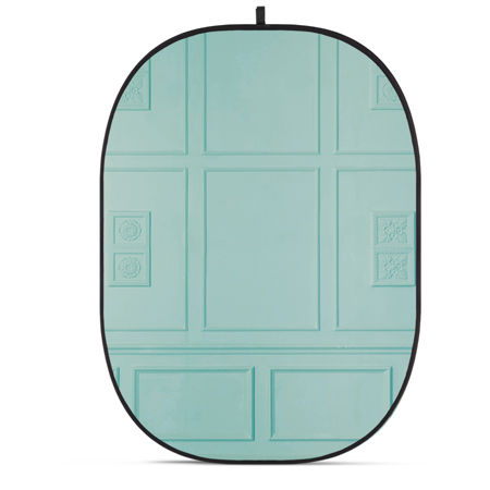 Glow CBA-WV0001 5x6.5' Fabric Collapsible Backdrop, Vintage Wall