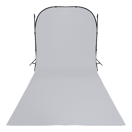 Glow Super Collapsible Background - 8 x 16' (Grey)