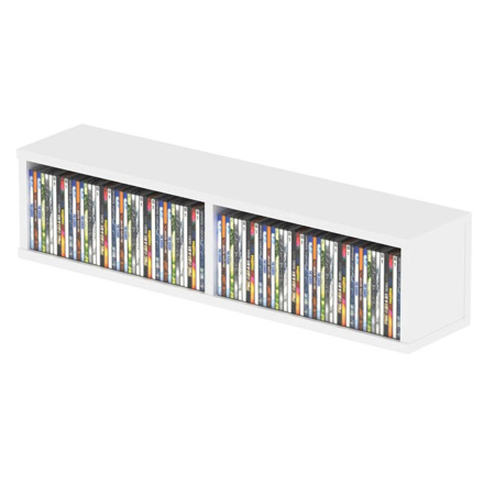 Glorious CD Box for 90 Slim Cases, White